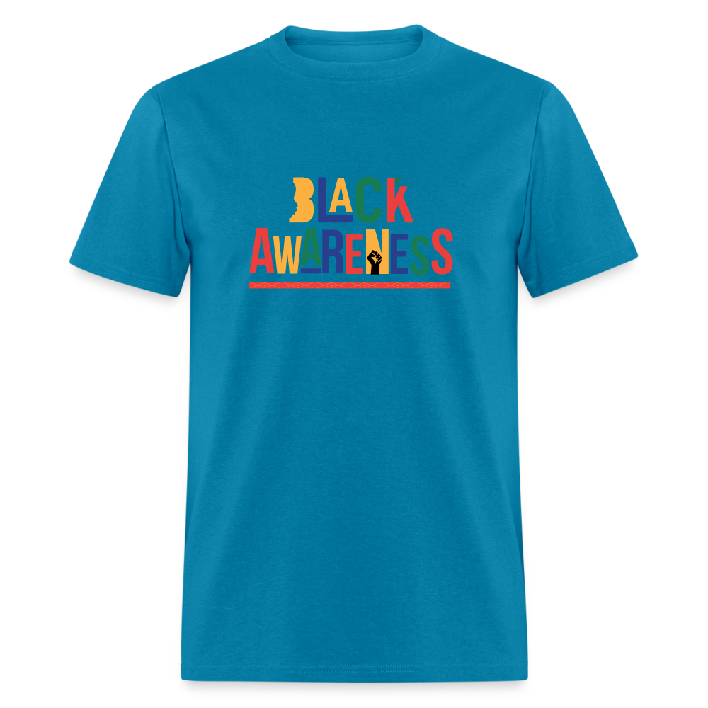 Black Awareness T-Shirt - turquoise
