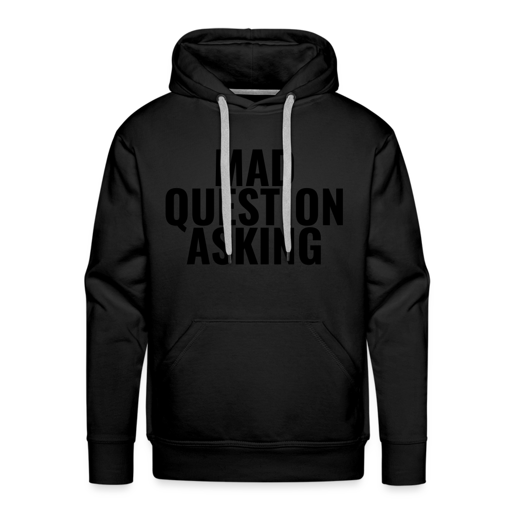 Mad Question Asking Hoodie - black