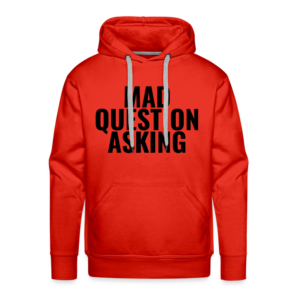 Mad Question Asking Hoodie - red
