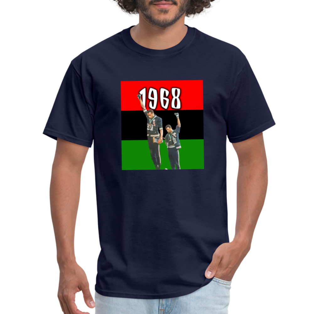 Tommie Smith and John Carlos Unisex T-Shirt - navy