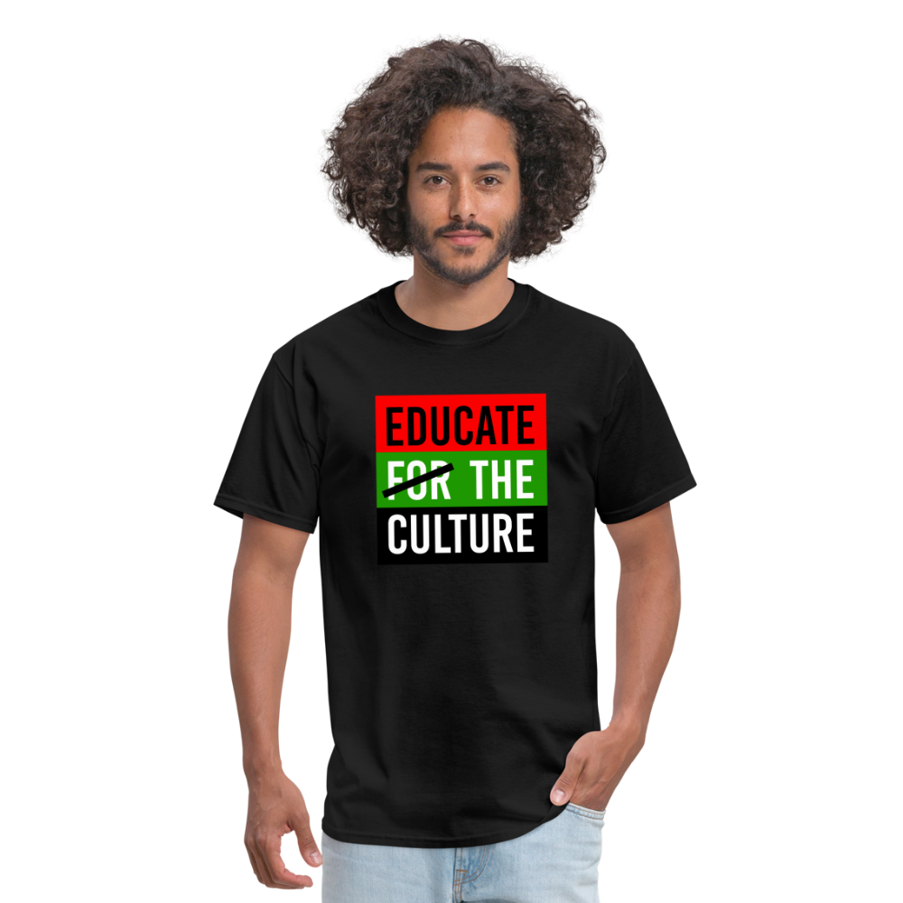 Educate The Culture T-Shirt - black