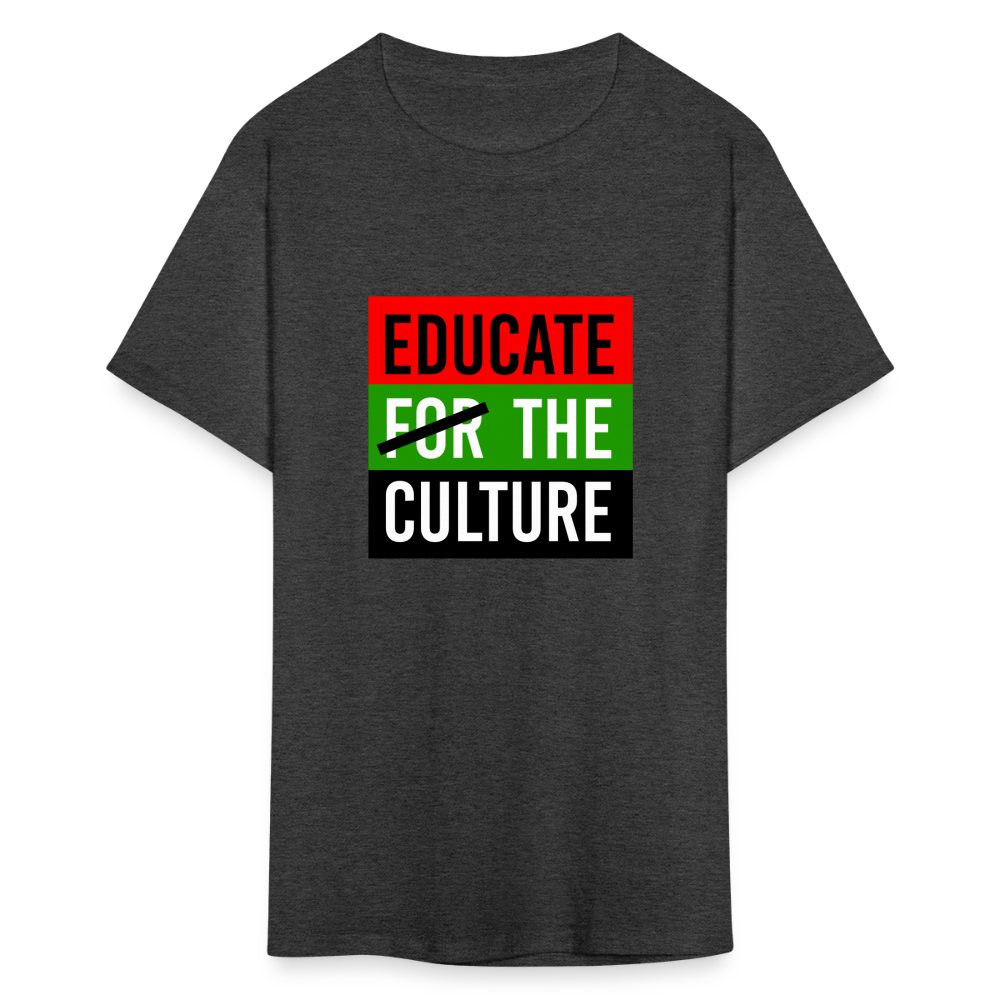 Educate The Culture T-Shirt - heather black