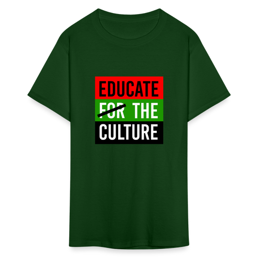 Educate The Culture T-Shirt - forest green