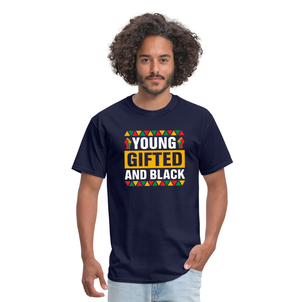 Young, Gifted and Black - Unisex Classic T-Shirt - navy
