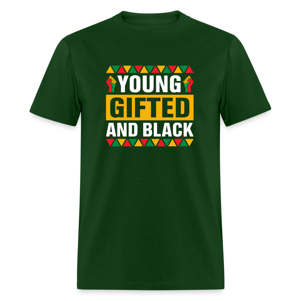 Young, Gifted and Black - Unisex Classic T-Shirt - forest green