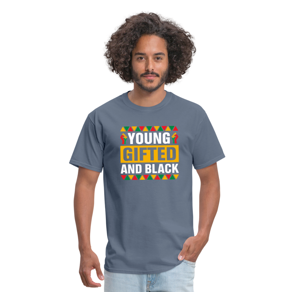 Young, Gifted and Black - Unisex Classic T-Shirt - denim
