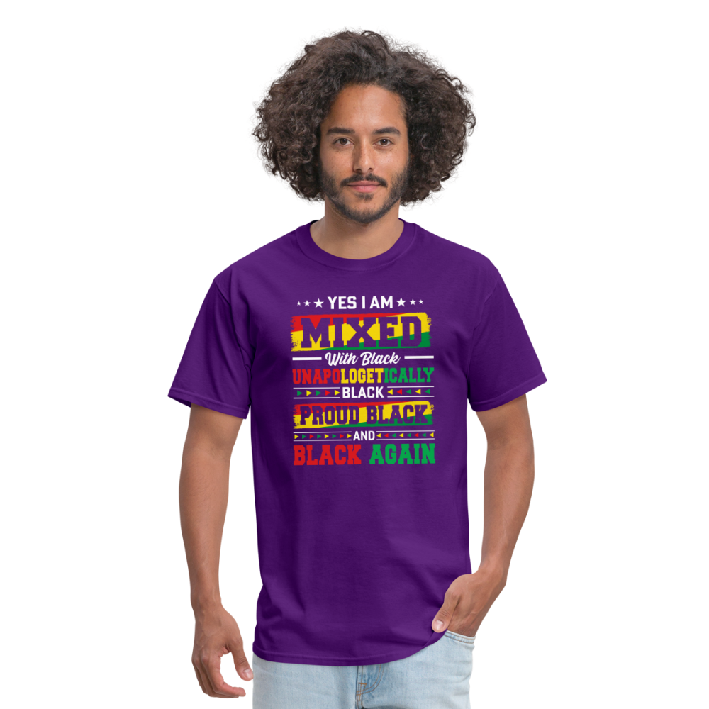 Black Mixed with Black - Unisex Classic T-Shirt - purple