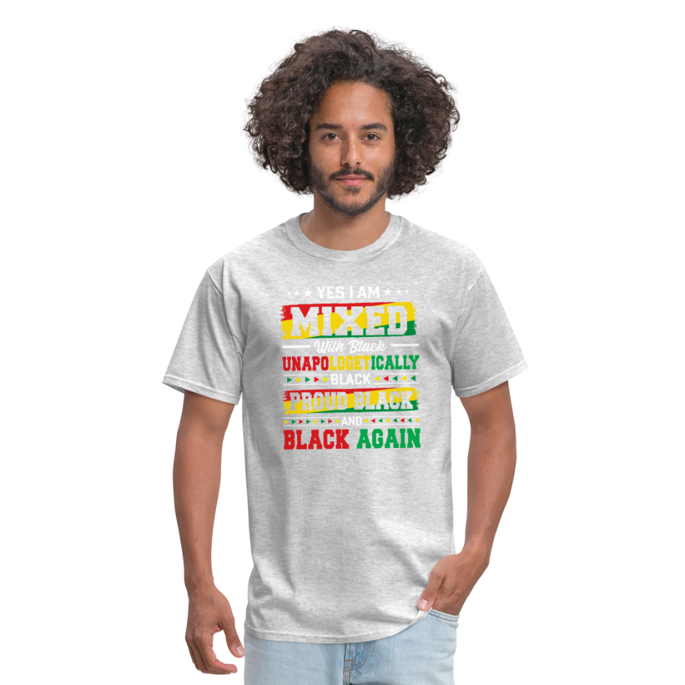 Black Mixed with Black - Unisex Classic T-Shirt - heather gray
