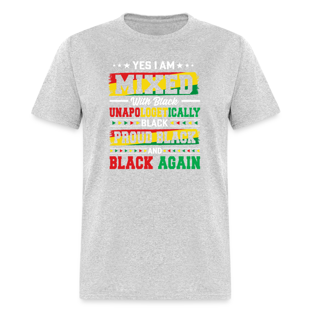 Black Mixed with Black - Unisex Classic T-Shirt - heather gray