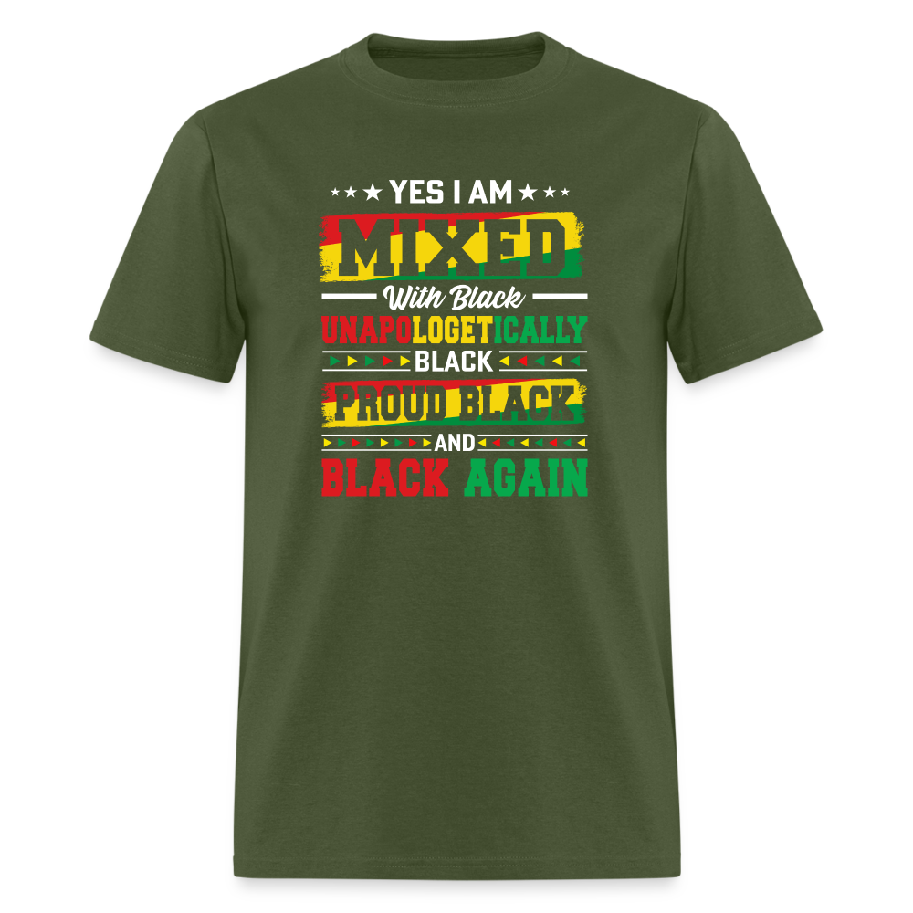 Black Mixed with Black - Unisex Classic T-Shirt - military green