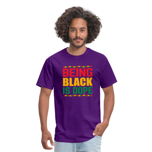 Being Black is Dope - Unisex Classic T-Shirt - purple