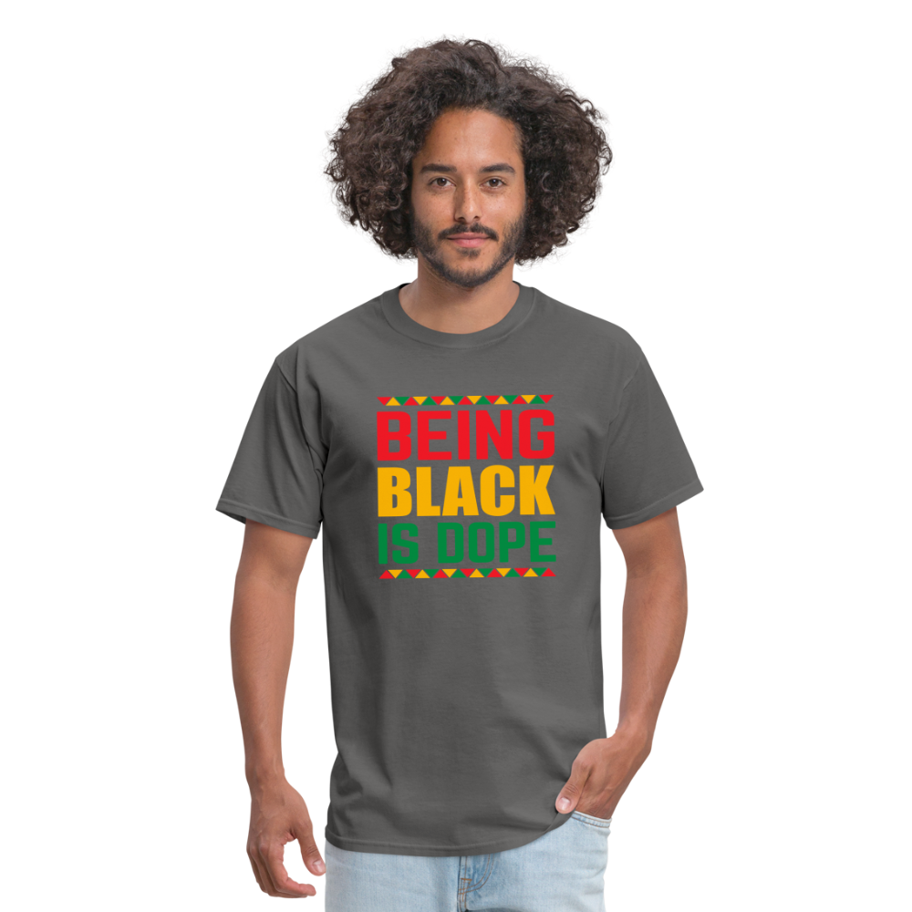 Being Black is Dope - Unisex Classic T-Shirt - charcoal