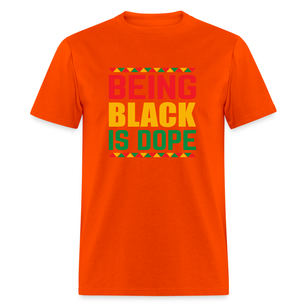 Being Black is Dope - Unisex Classic T-Shirt - orange