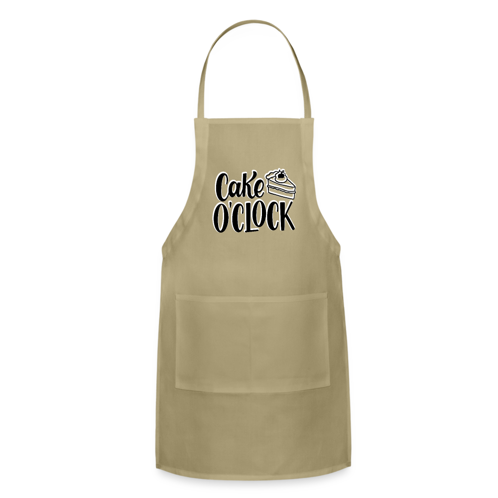Cake o'Clock - Adjustable Apron - khaki