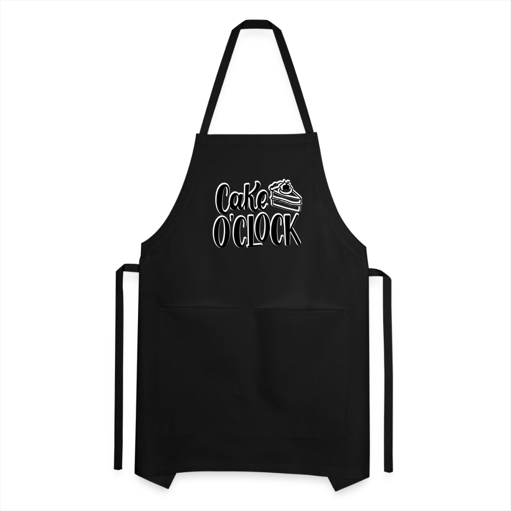 Cake o'Clock - Adjustable Apron - black