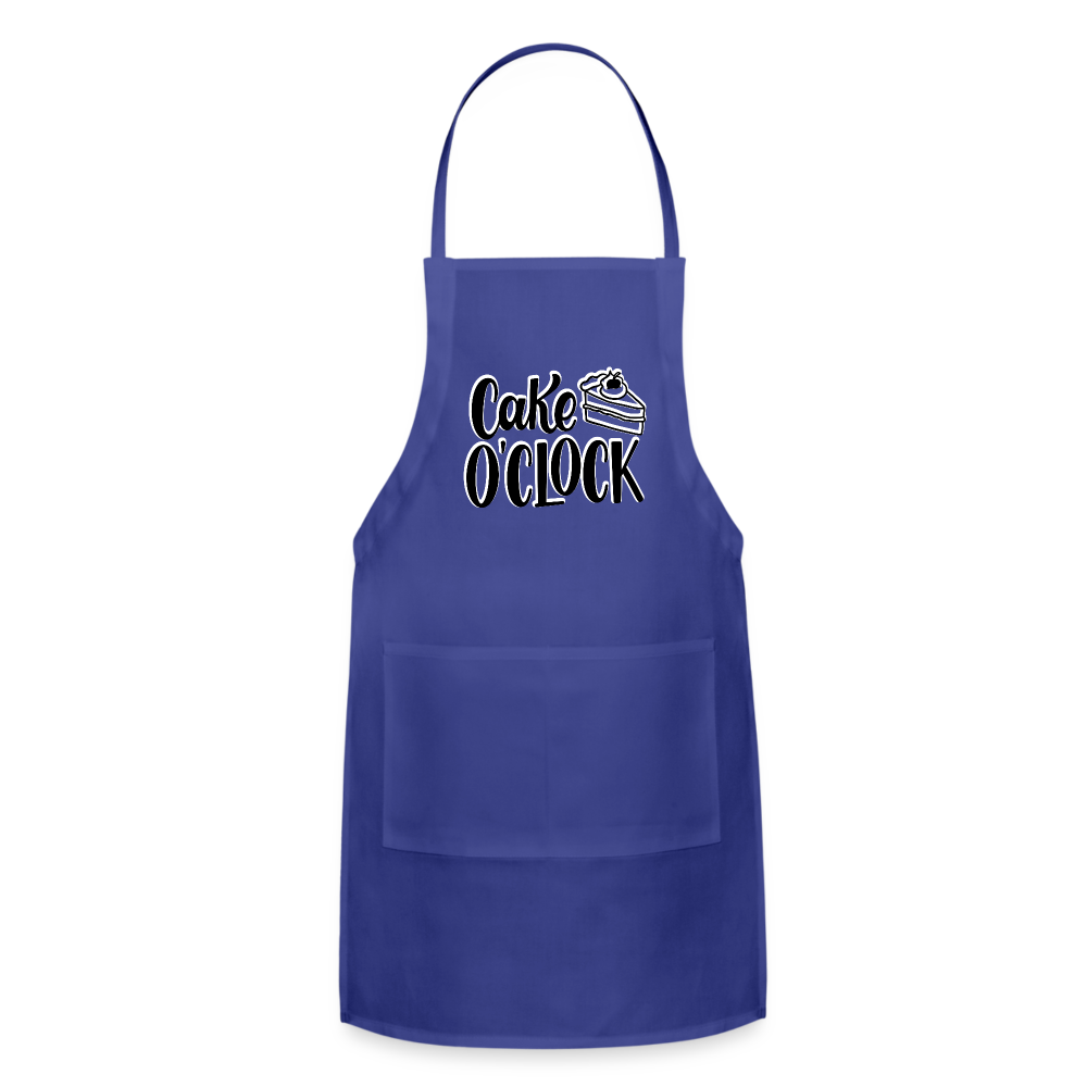 Cake o'Clock - Adjustable Apron - royal blue