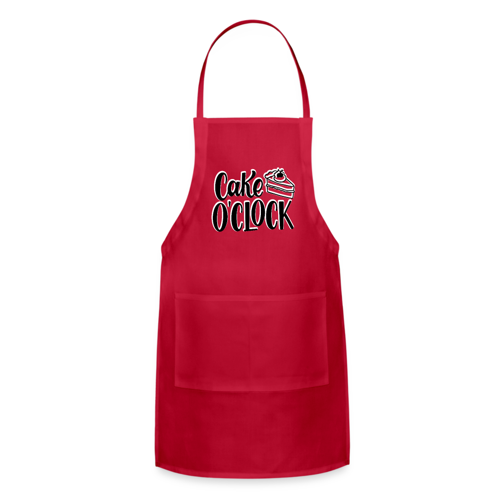 Cake o'Clock - Adjustable Apron - red