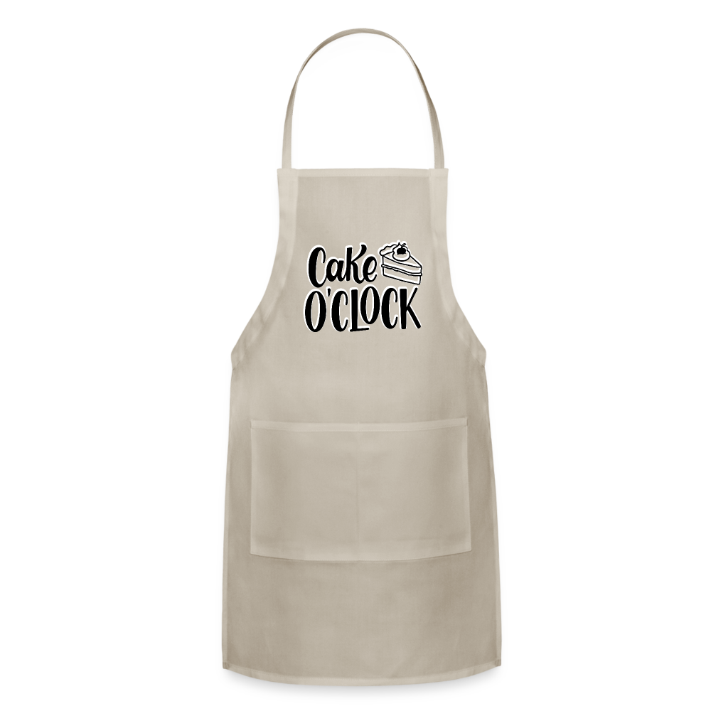 Cake o'Clock - Adjustable Apron - natural