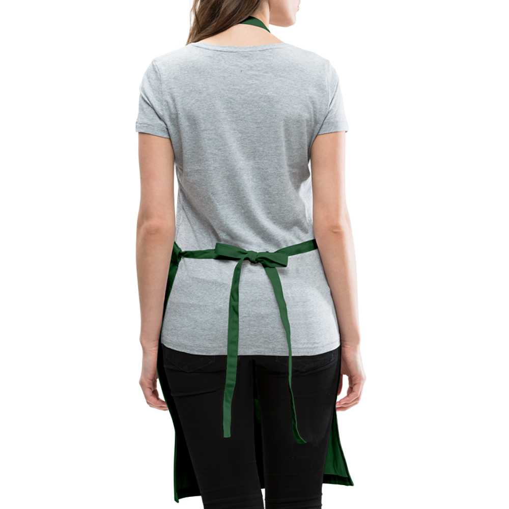 Melanin Made This Food - Adjustable Apron - forest green