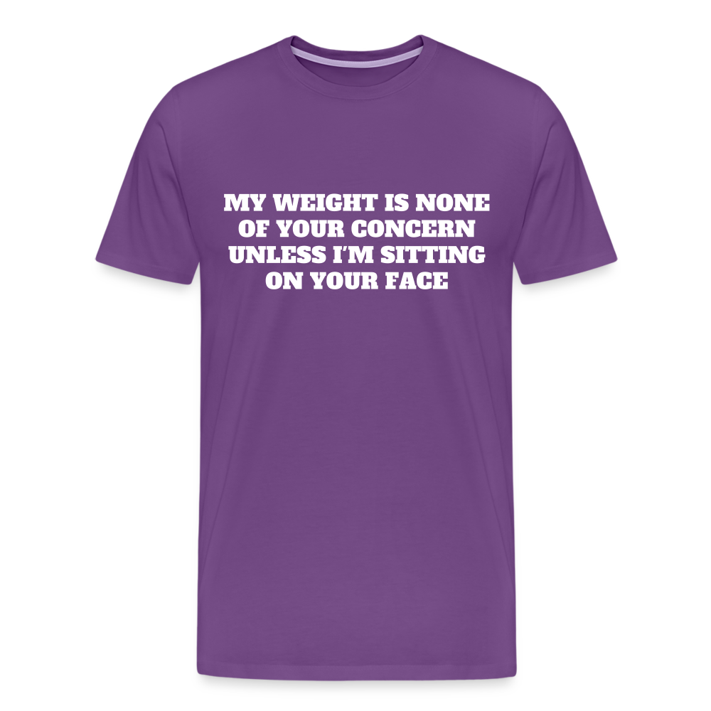 My Weight is None of Your Concern - Women's Tee - purple