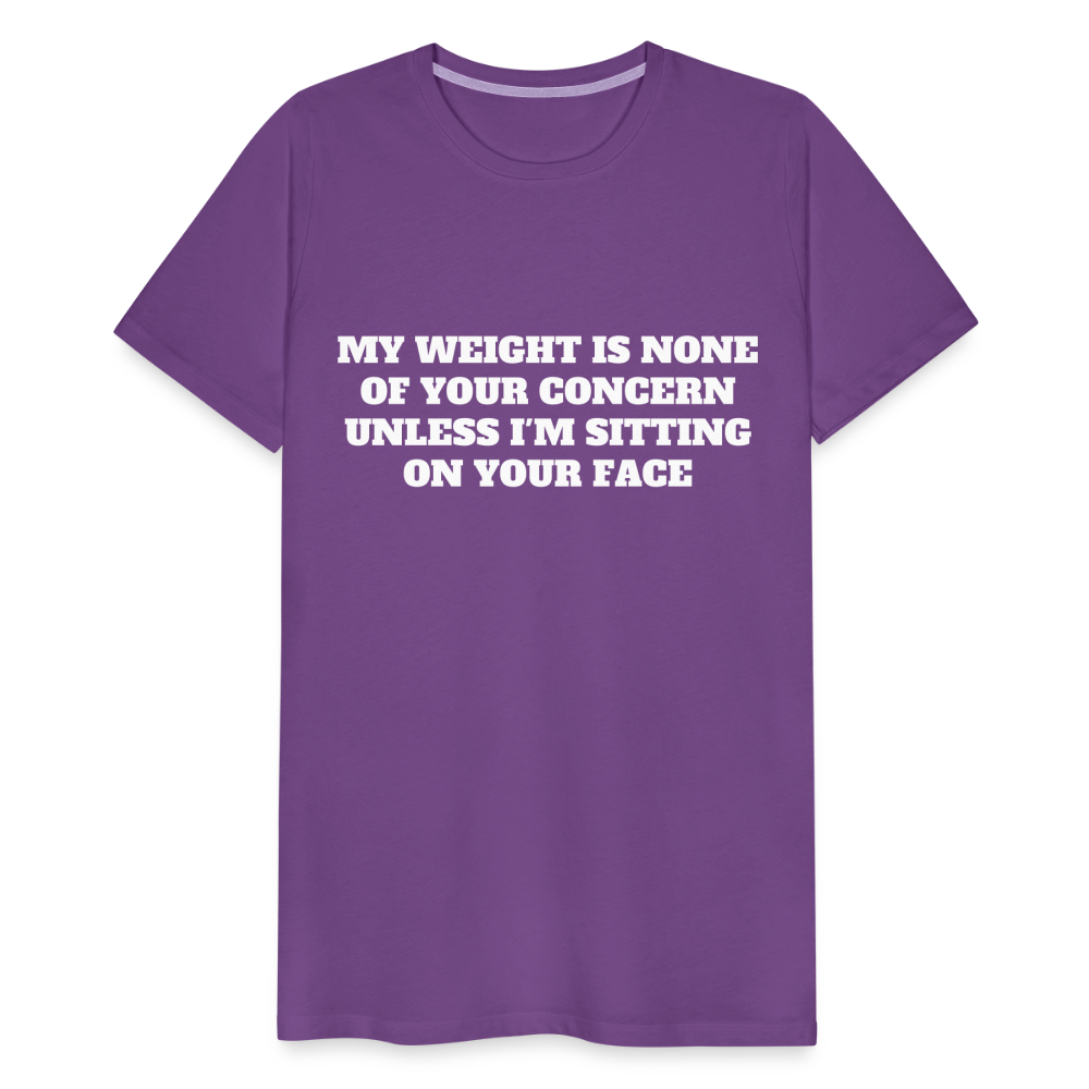 My Weight is None of Your Concern - Women's Tee - purple