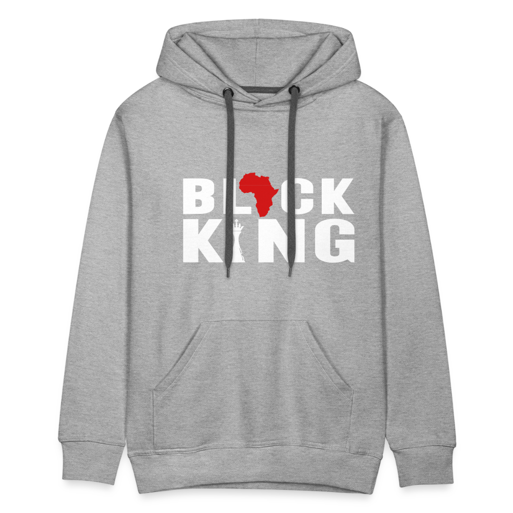 Black King - Men's Hoodie - heather grey