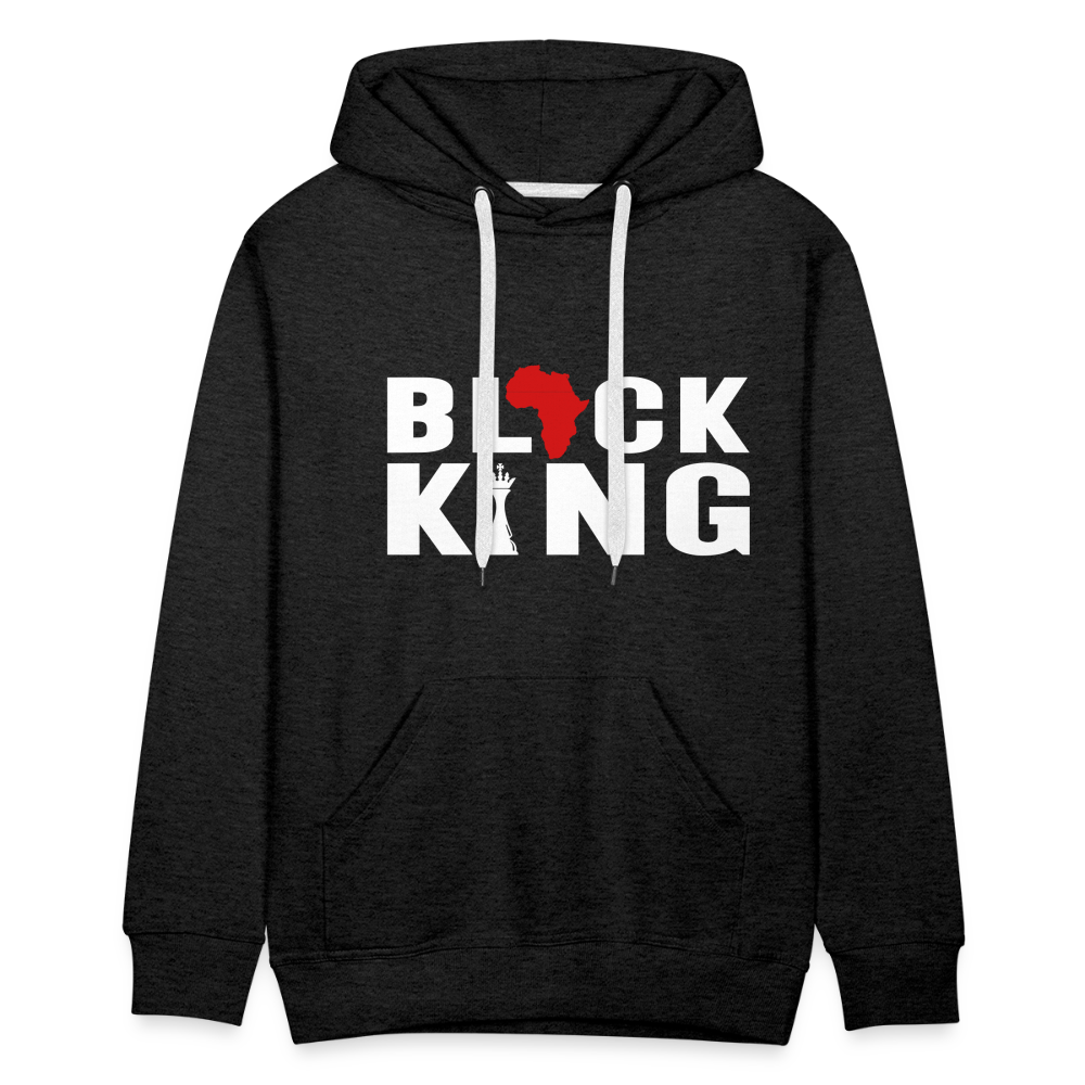 Black King - Men's Hoodie - charcoal grey