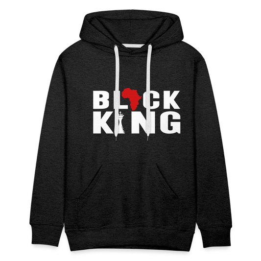 Black King - Men's Hoodie - charcoal grey