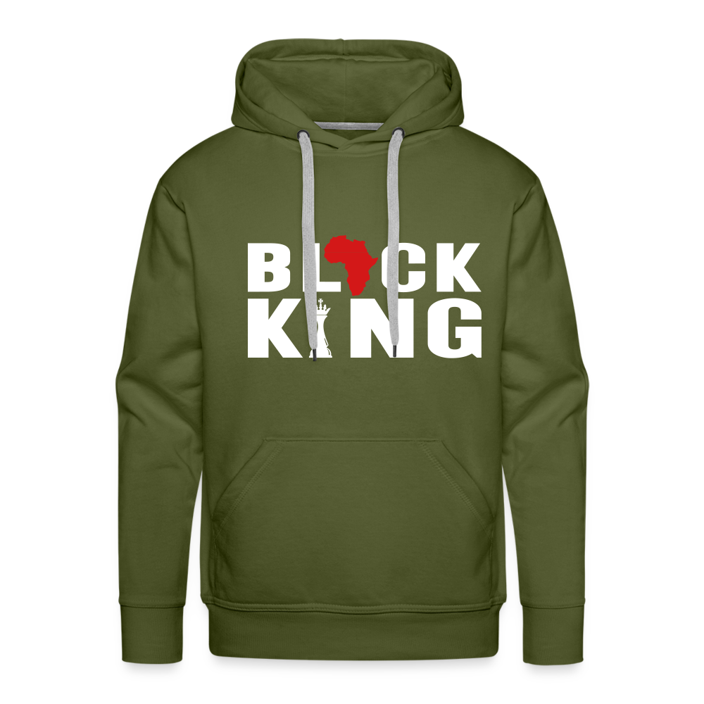Black King - Men's Hoodie - olive green