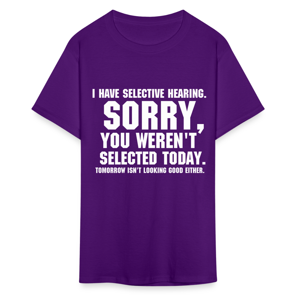 Selective Hearing T-Shirt - purple