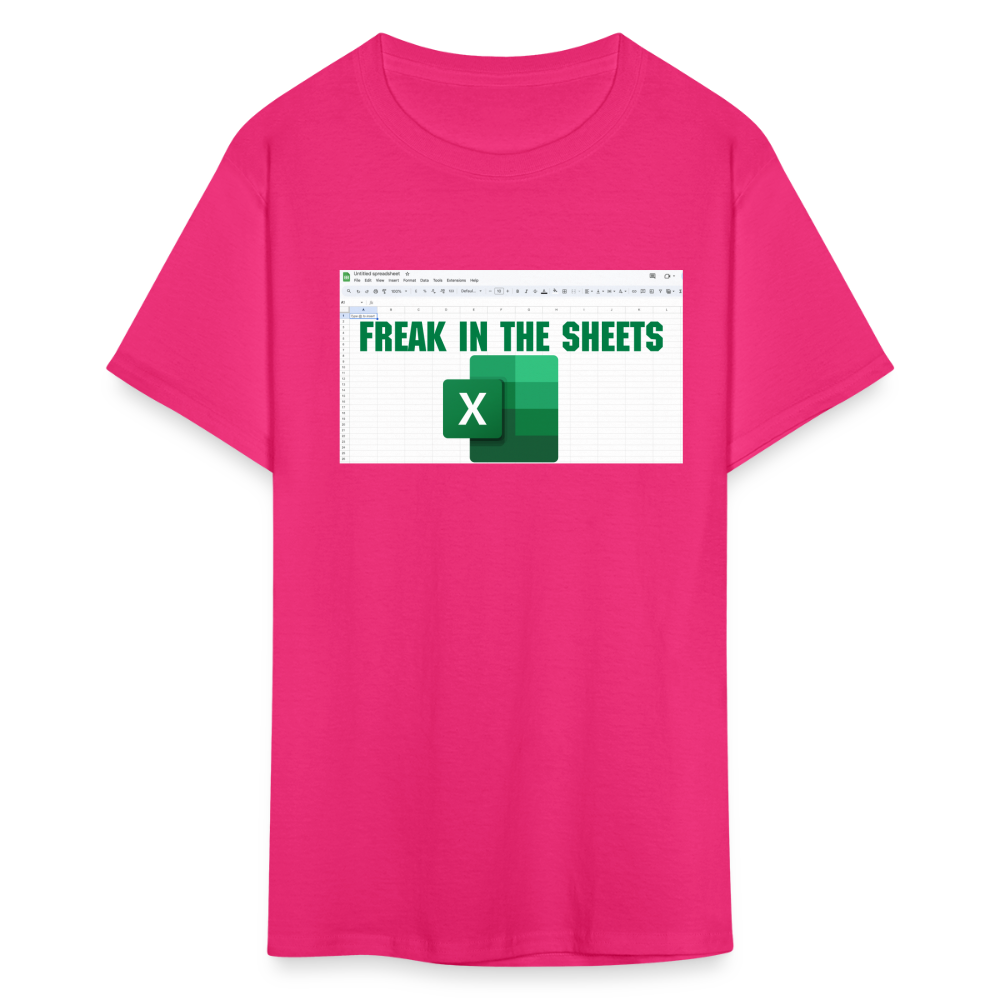 Freak in The Sheets T-Shirt - fuchsia