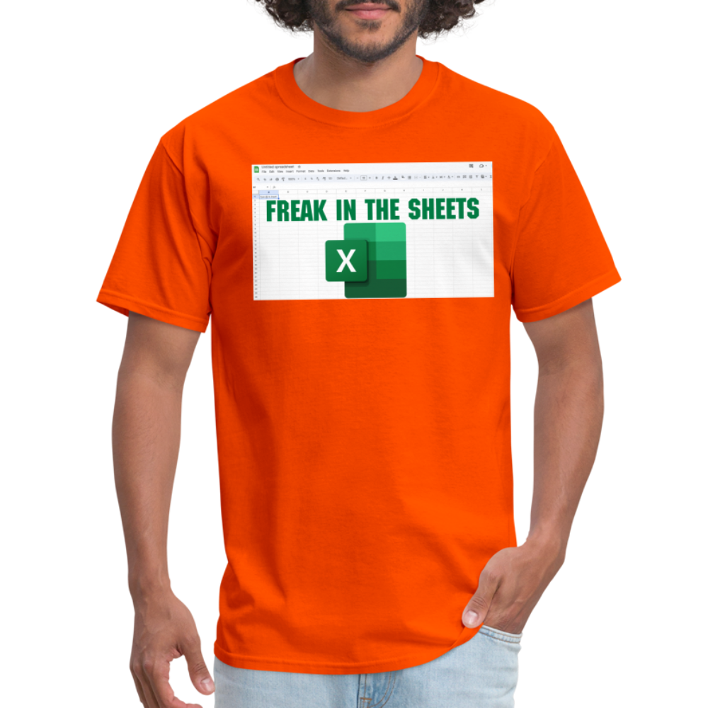 Freak in The Sheets T-Shirt - orange