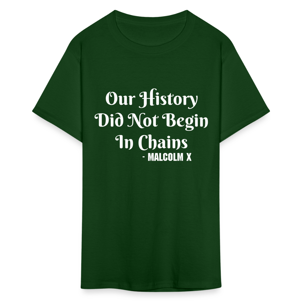 Our History - Malcolm X - T-Shirt - forest green