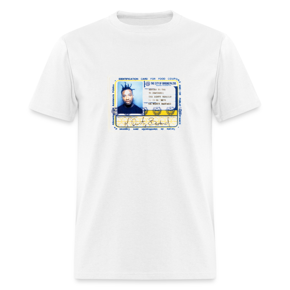 Ol' Dirty Bastard  Food Stamp T-Shirt - white