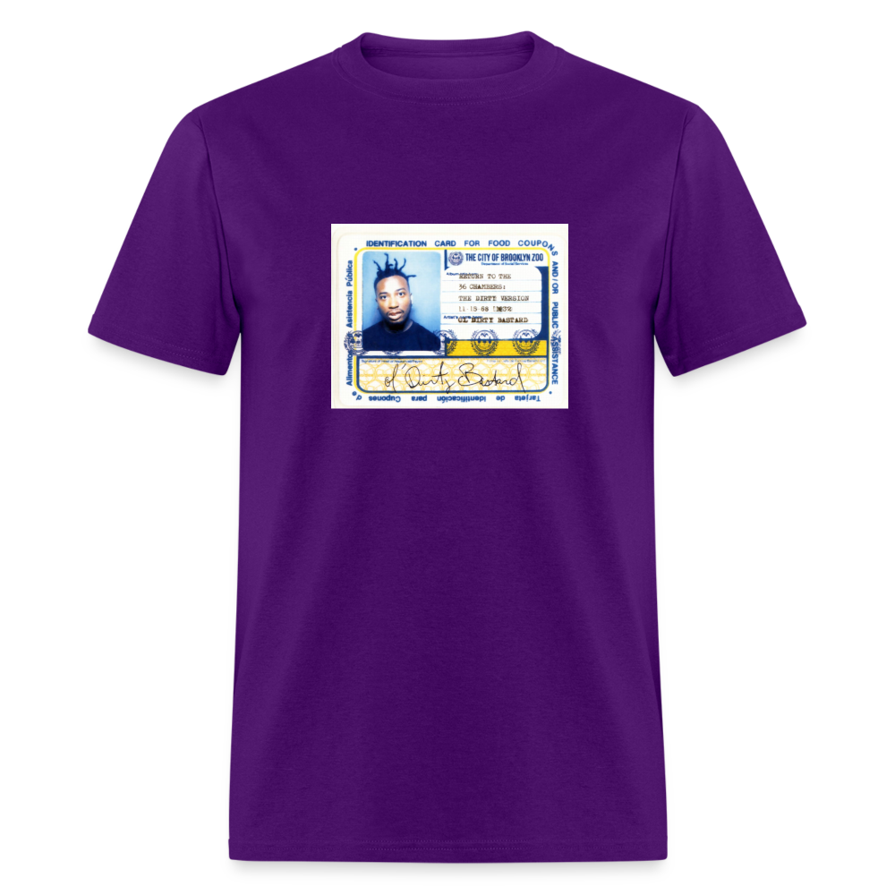 Ol' Dirty Bastard  Food Stamp T-Shirt - purple