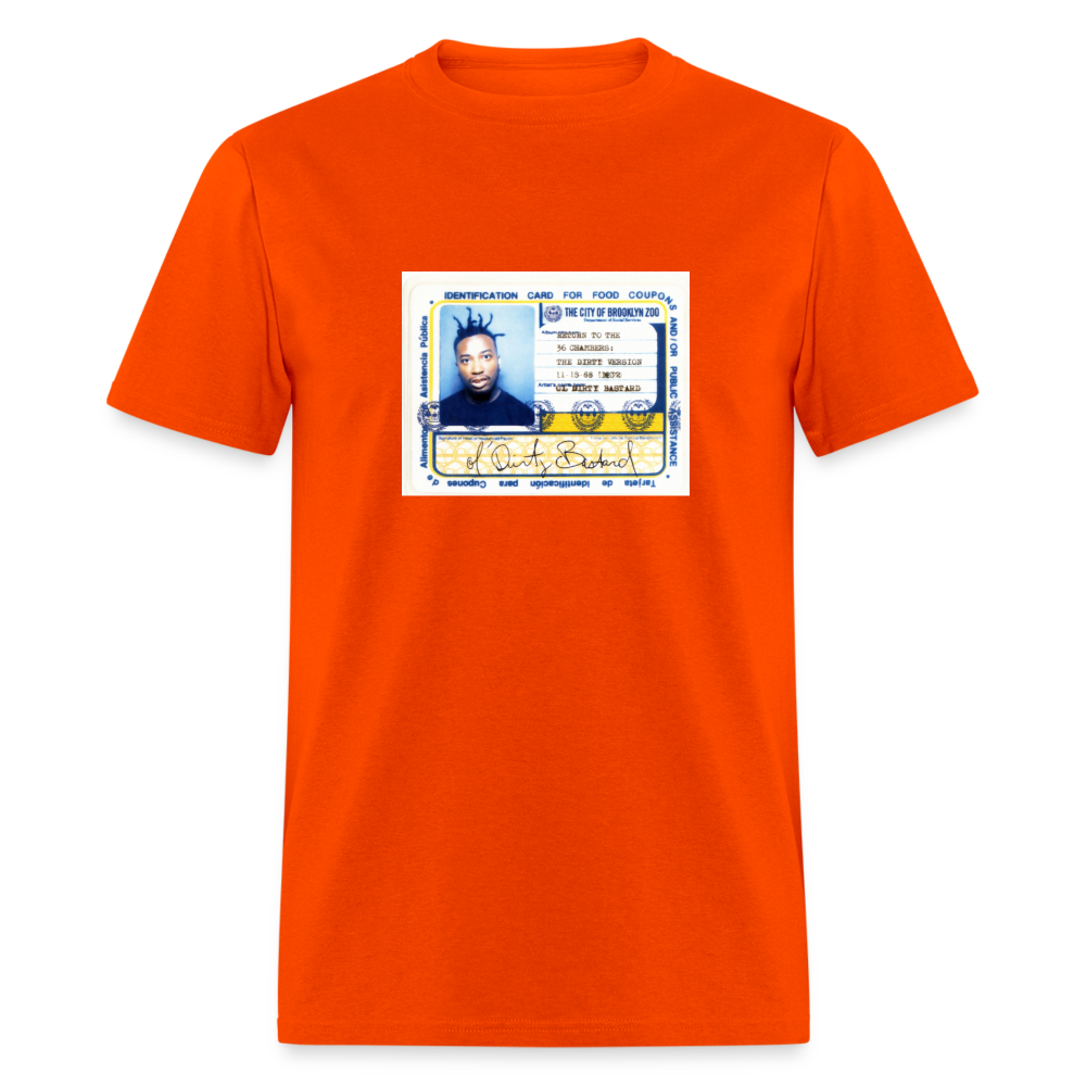 Ol' Dirty Bastard  Food Stamp T-Shirt - orange