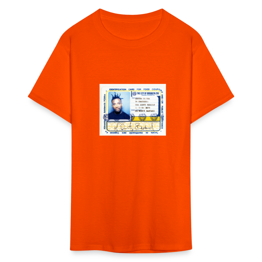 Ol' Dirty Bastard  Food Stamp T-Shirt - orange