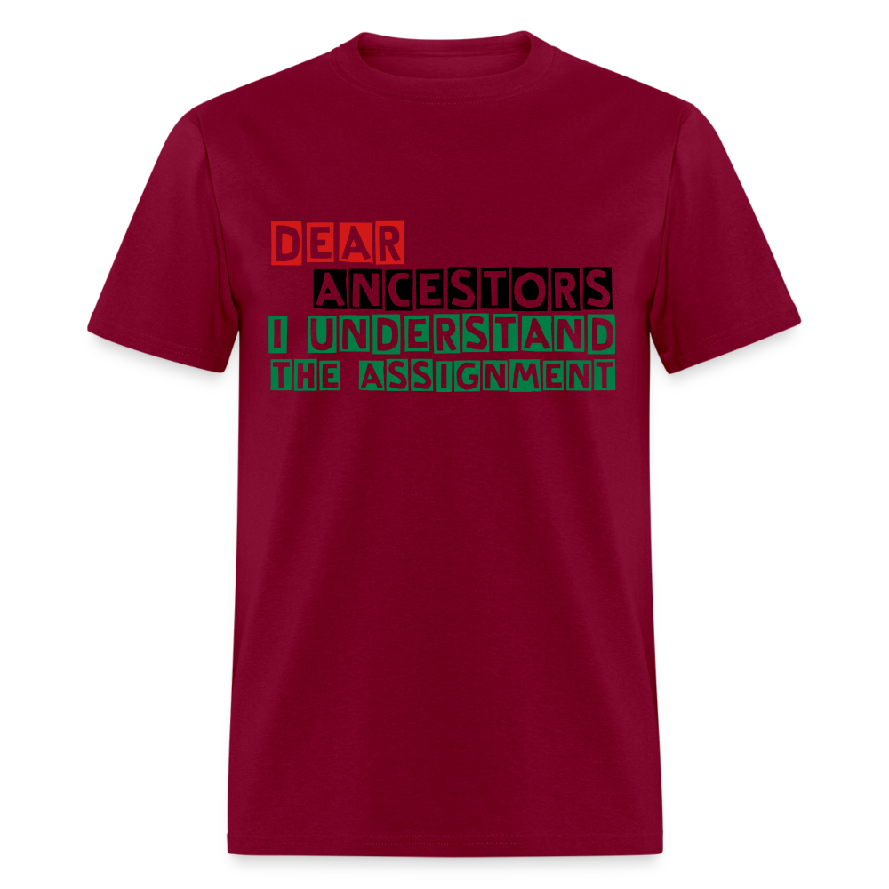 I Understand The Assignment Classic T-Shirt - burgundy