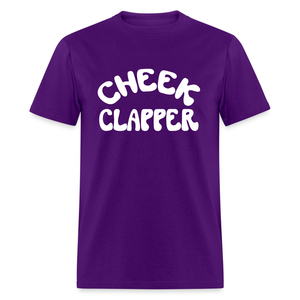 Cheek Clapper  T-Shirt - purple