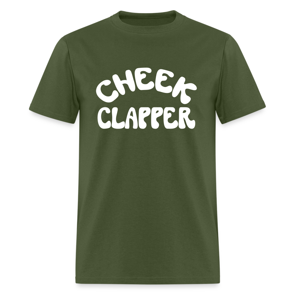 Cheek Clapper  T-Shirt - military green