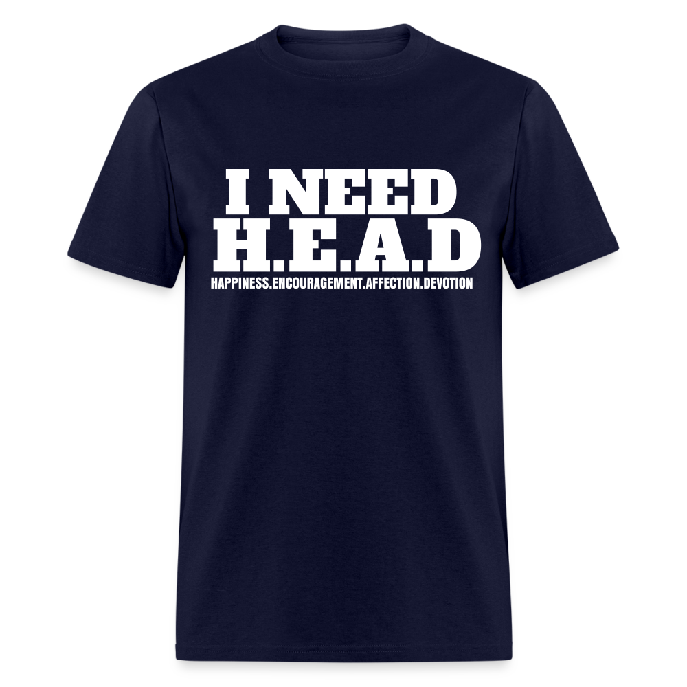 I Need H.E.A.D  T-Shirt - navy