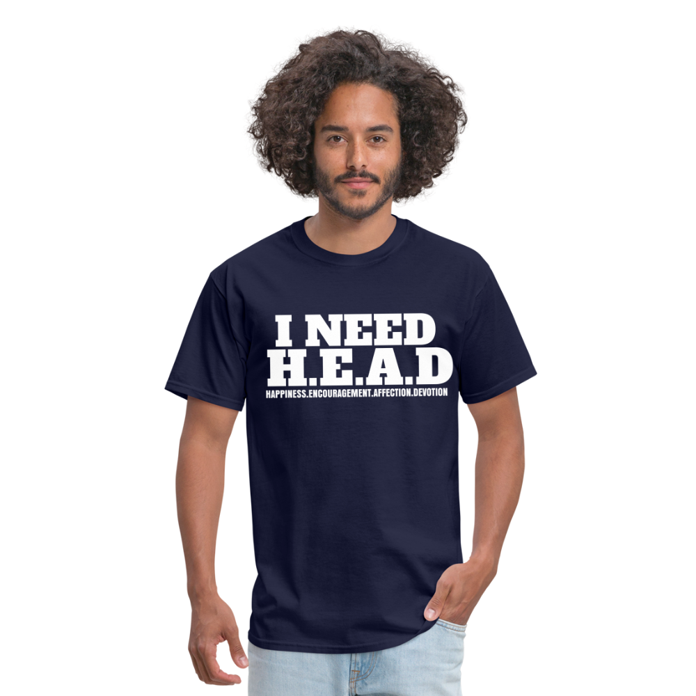 I Need H.E.A.D  T-Shirt - navy