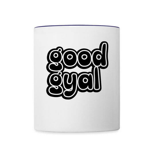 Good Gyal Coffee Mug - white/cobalt blue