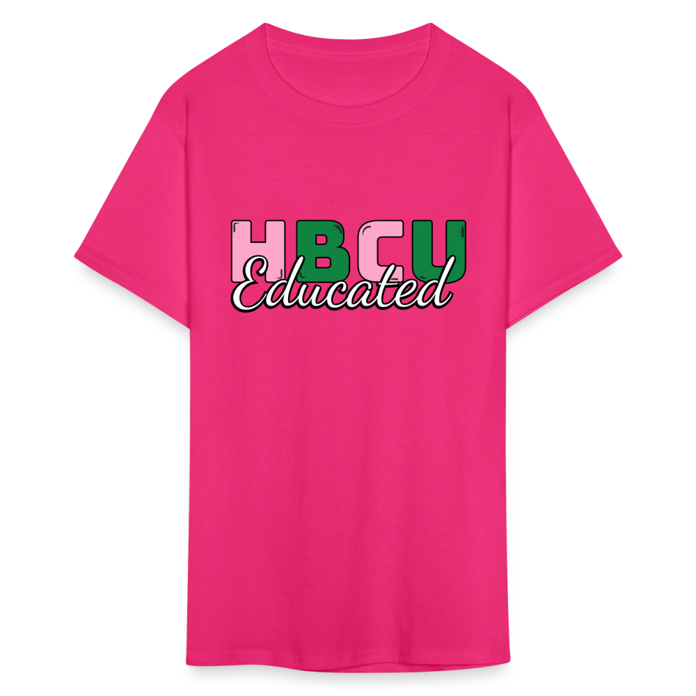 HBCU Educated AKA T-Shirt - fuchsia