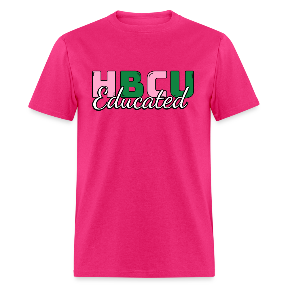 HBCU Educated AKA T-Shirt - fuchsia