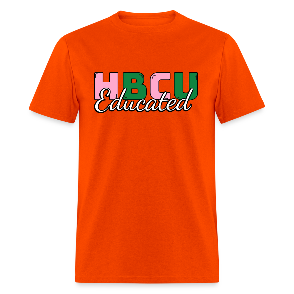 HBCU Educated AKA T-Shirt - orange