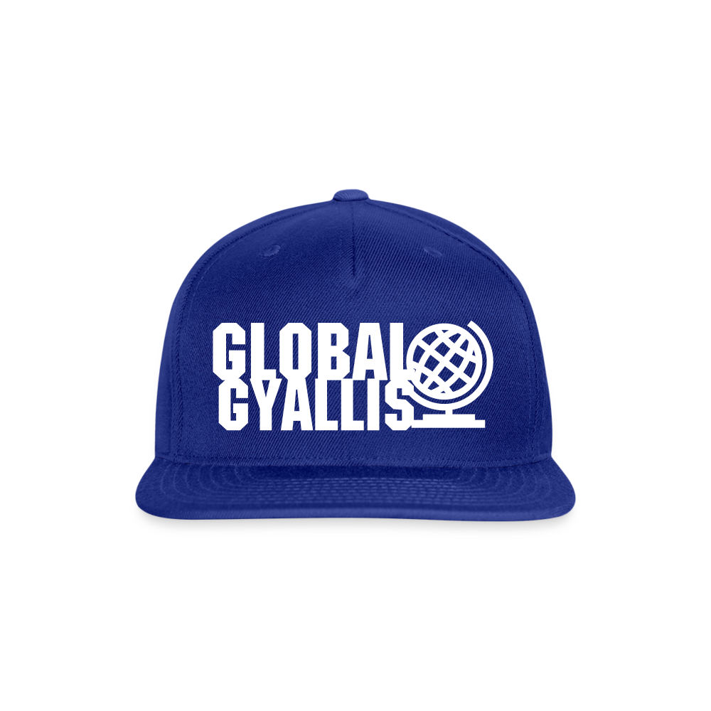 Global Gyallis Snapback Baseball Cap - royal blue