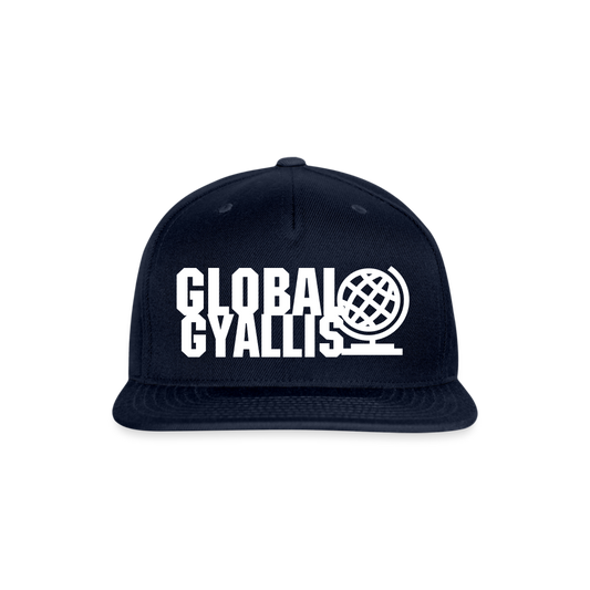 Global Gyallis Snapback Baseball Cap - navy