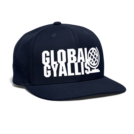 Global Gyallis Snapback Baseball Cap - navy