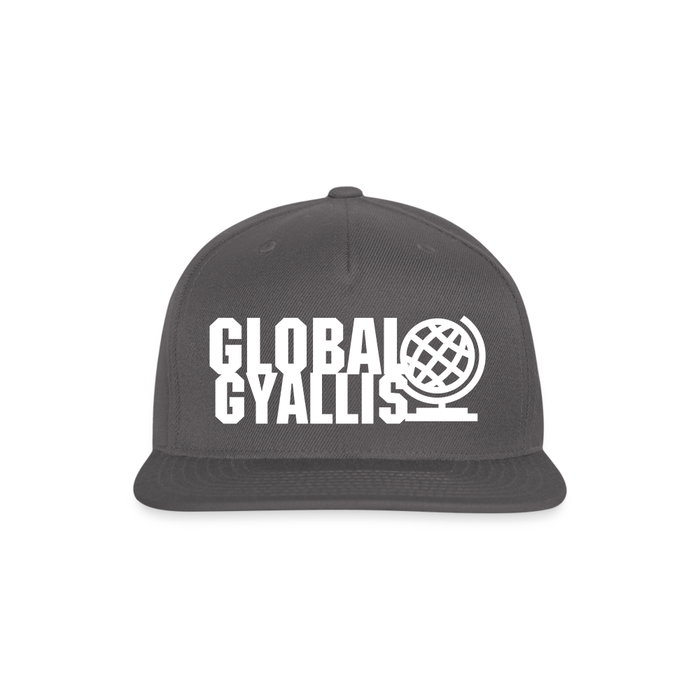 Global Gyallis Snapback Baseball Cap - dark grey